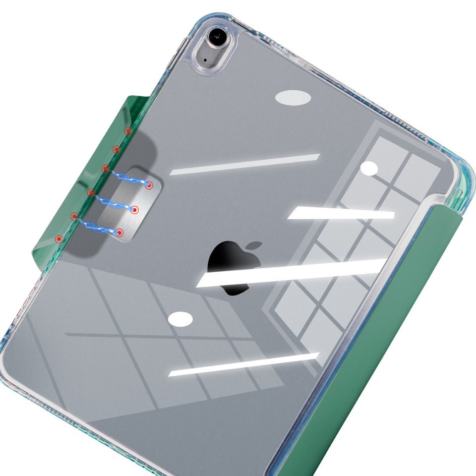 Suitable for iPad pen slot protective case 11 generation with buckle deformation Y fold air leather case pro13 new 2025 set