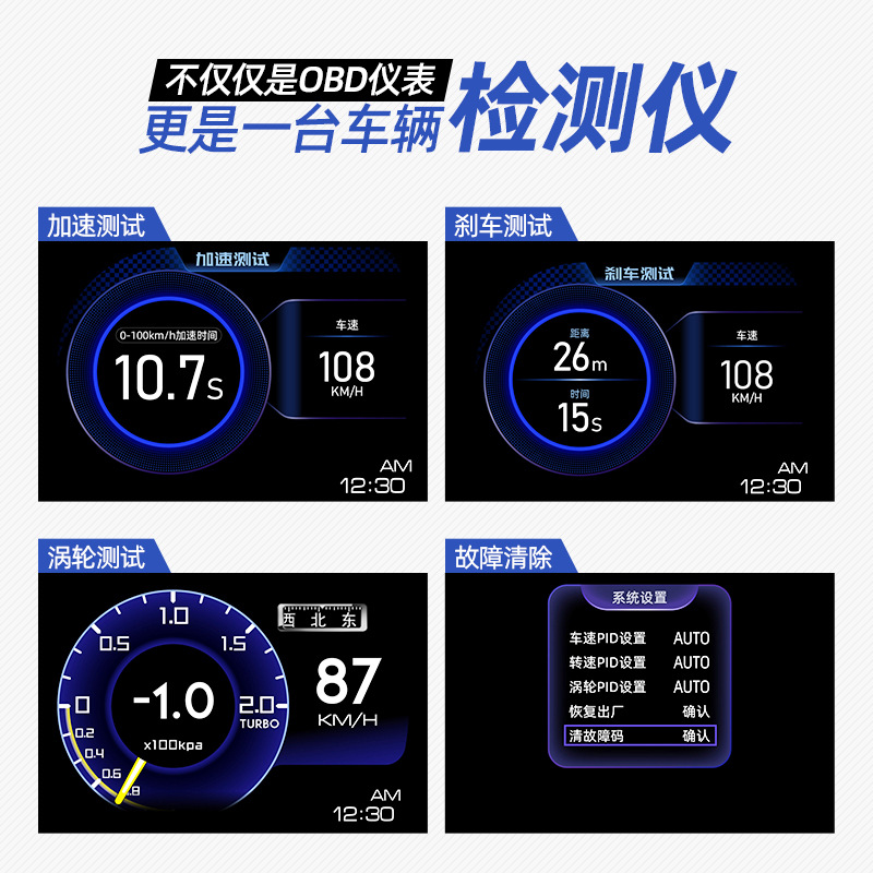 Self-Anping display manufacturer A500GPS dual-mode driving computer HUD head-up display OBD car instrument guage