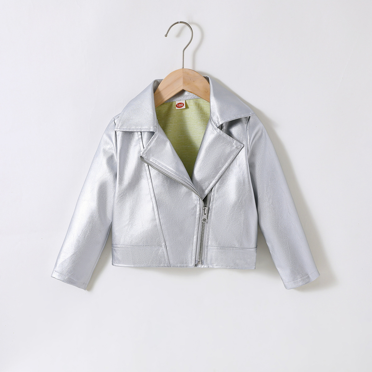 Cross-border foreign trade children's clothing 2024 autumn and winter children's British style European and American leather coat cycling pu girls' jacket leather clothing