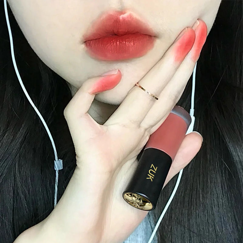 ZUK зеленая чистая матовая бархатная губная масса, белая глазурь для губ, не выцветает, не липкий, быстрое поколение