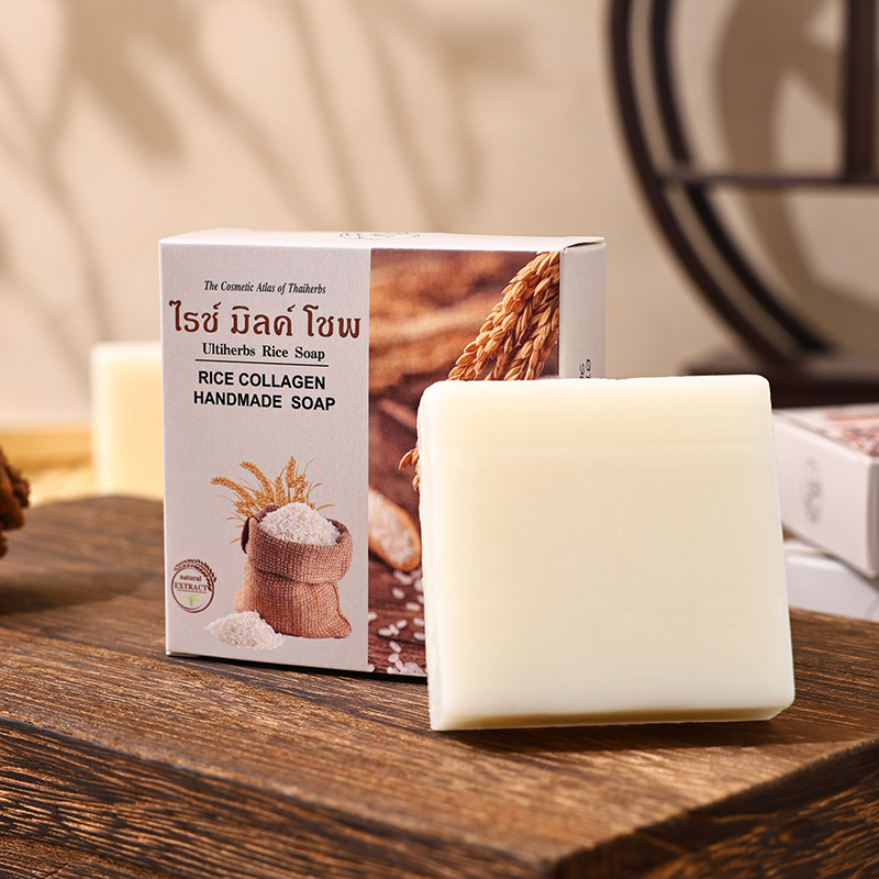 [Yilina] Мыло с ароматным рисом, ручной работы, очищающее и увлажняющее, 70Г