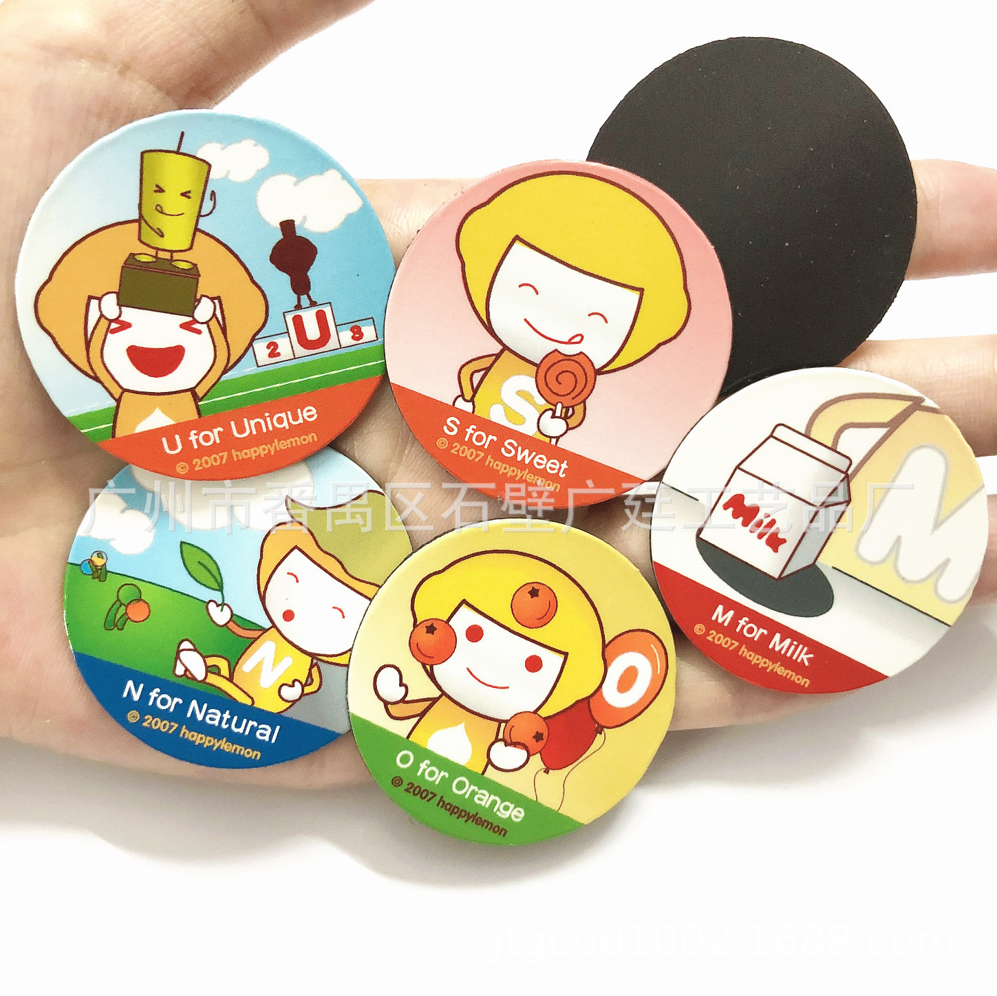 Custom cartoon magnetic refrigerator stickers double-sided car magnetic stickers personalized PVC refrigerator stickers souvenir