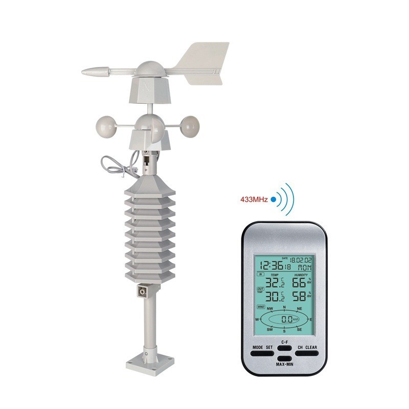 Ws0232 Home Weather Station Weather Forecast Weather Station Wireless Temperature and Humidity Meter English