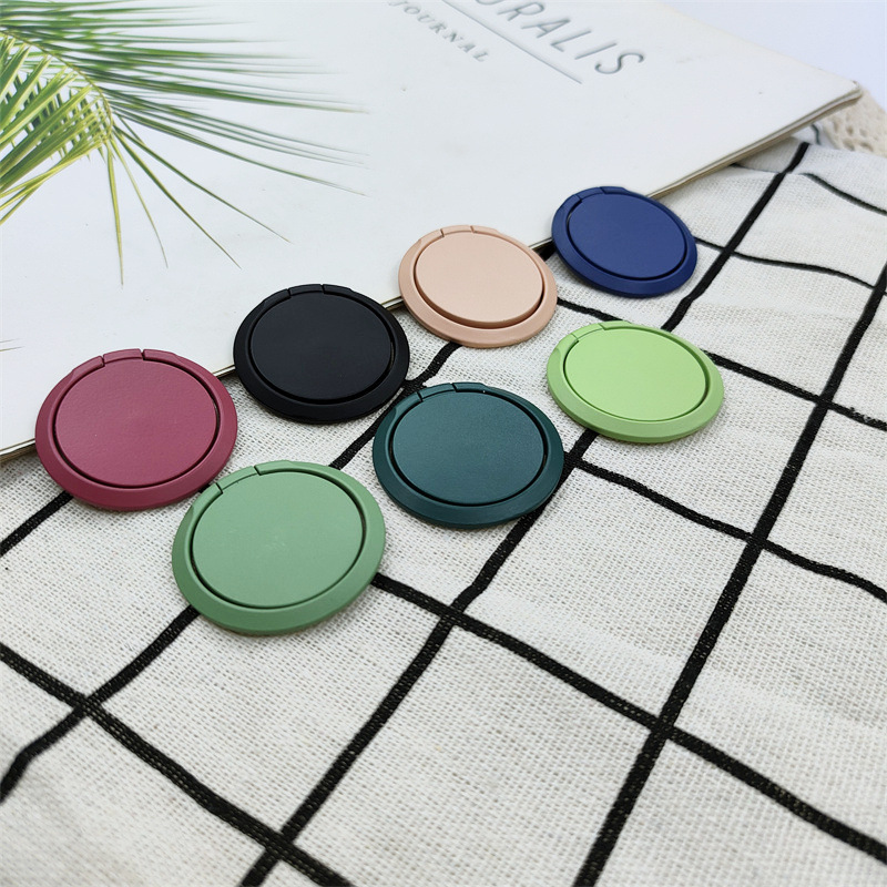 Ring Buckle Holder Ring Buckle All-Metal Paint Ultra-Thin Mobile Phone Buckle Printed Logo Mobile Phone Back Sticker Holder Gift