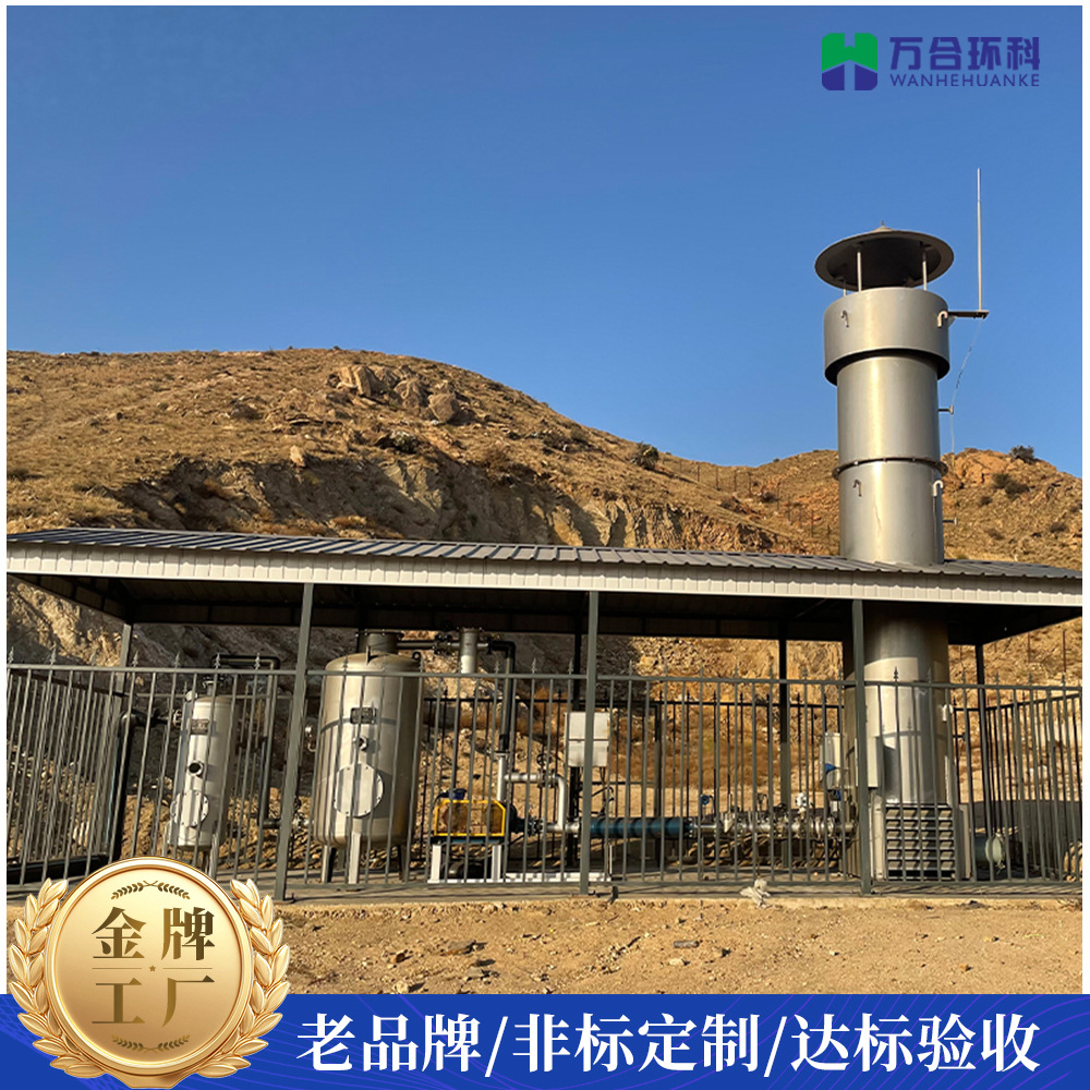 Landfill 300 cubic meters internal combustion type biogas torch treatment equipment engineering internal combustion type stainless steel torch