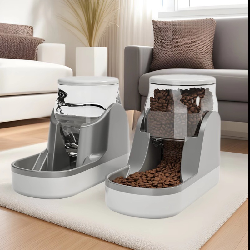 Поилка для собак и кошек, многоцветная, автоматическая, прозрачная