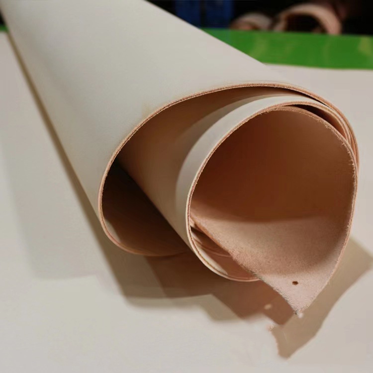 Italian Natural Vegetable-Tanned Leather, Natural Tree-Tanned Leather, Fully Dyed Genuine Leather for Bags and Shoes, Three-Sided Vegetable-Tanned Leather, Top-Grain Cowhide