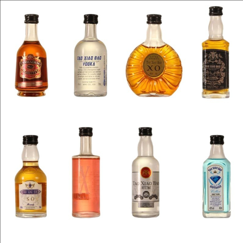 Bartending Set Wine Combination 45ml Mini Wine Vodka Whiskey Liqueur Convenience Store Stall Small Wine