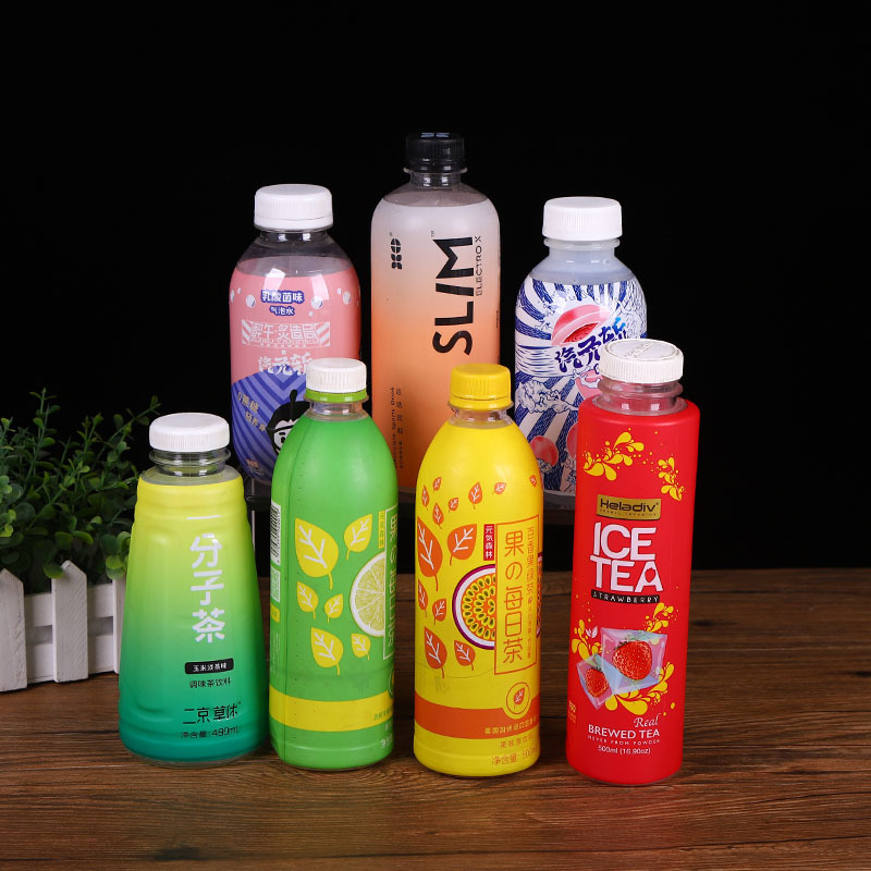 Customized Pvc Heat Shrinkable Film for Juice Drinks Professional Shrink Labels Perfectly Fit the Demand for Beverage Shrink Film