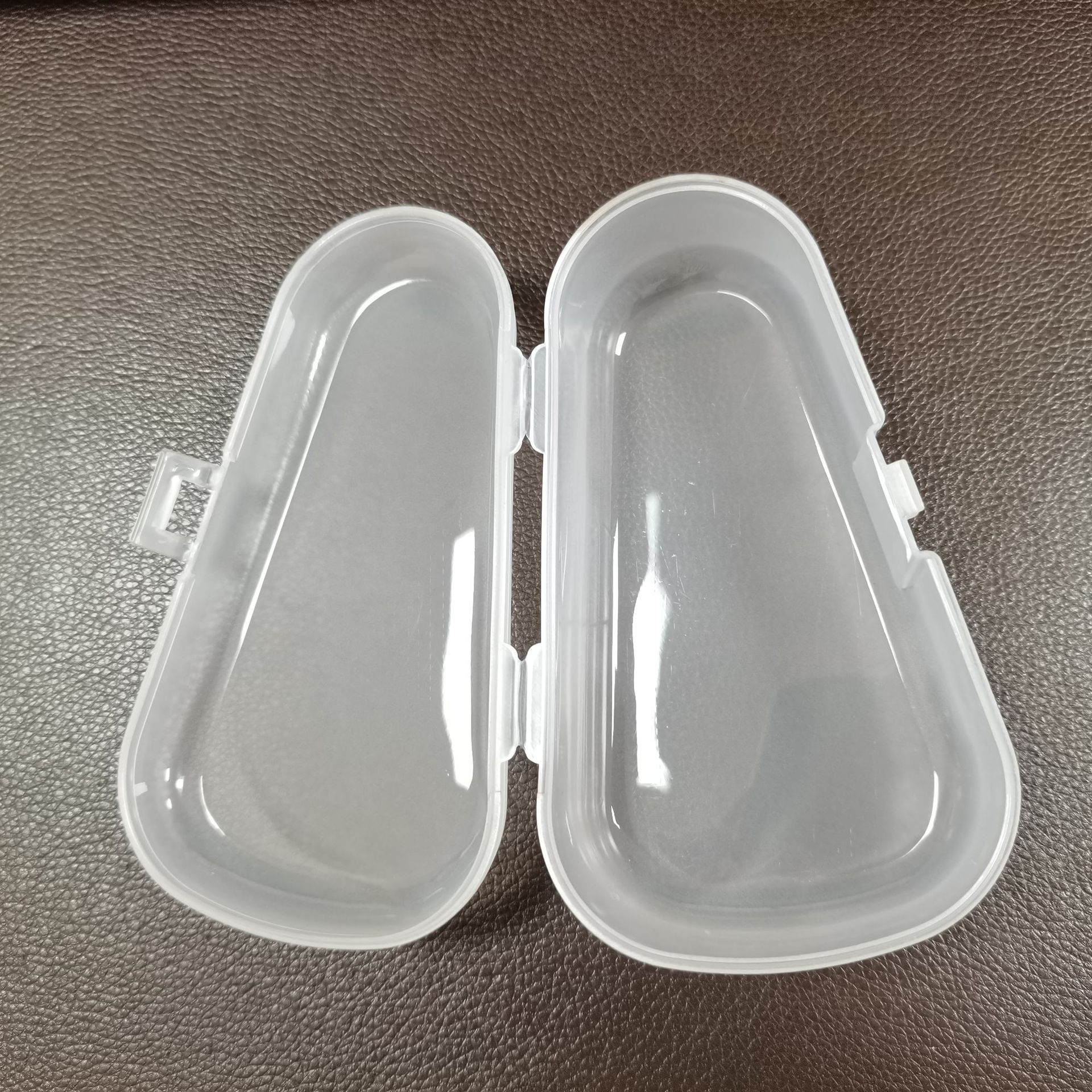 Baby Tooth Gel Storage Box Water Drop Box Transparent Plastic Box Triangle Fruit and Vegetable Music Box