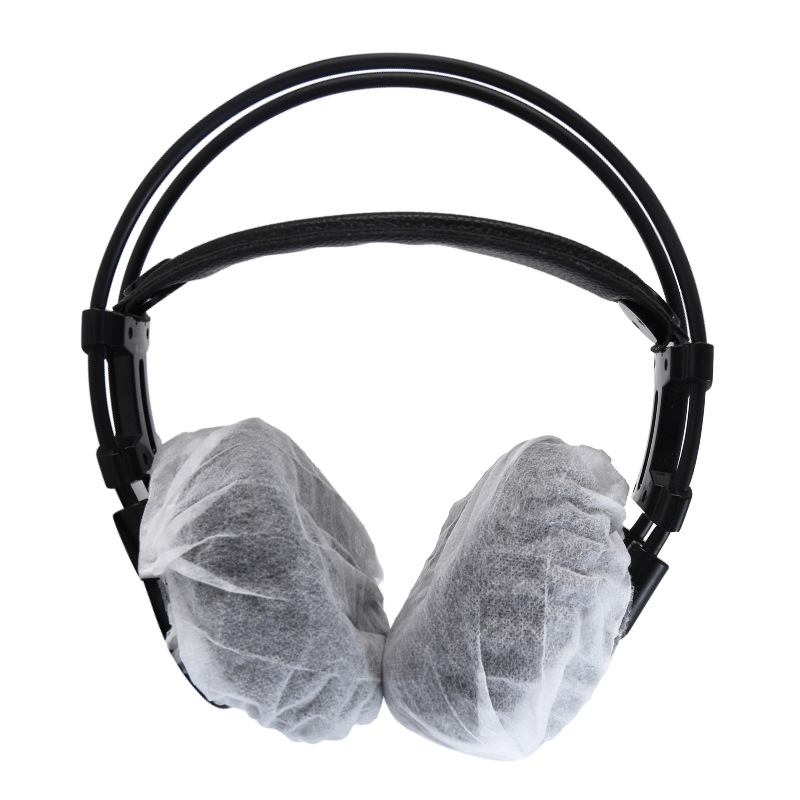 Disposable non-woven earmuffs Internet cafes dustproof sweatproof dirty electric competition head-worn sponge earmuffs earmuffs wholesale