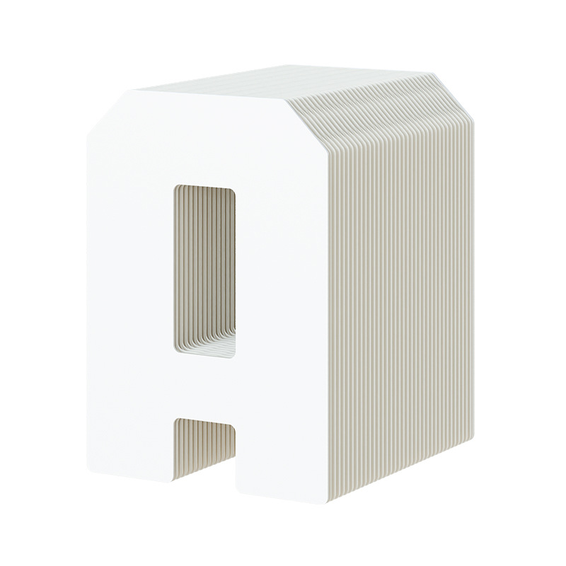 Eighteen-Paper Alphanumeric Booth Brand Logo Design and Production Display Rack Storage Booth Exhibition Event Decoration