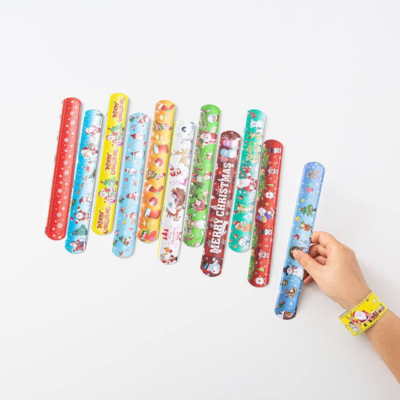 Новогоднее кольцо-ракетка с Санта-Клаусом для украшения, кольцо-браслет для праздника