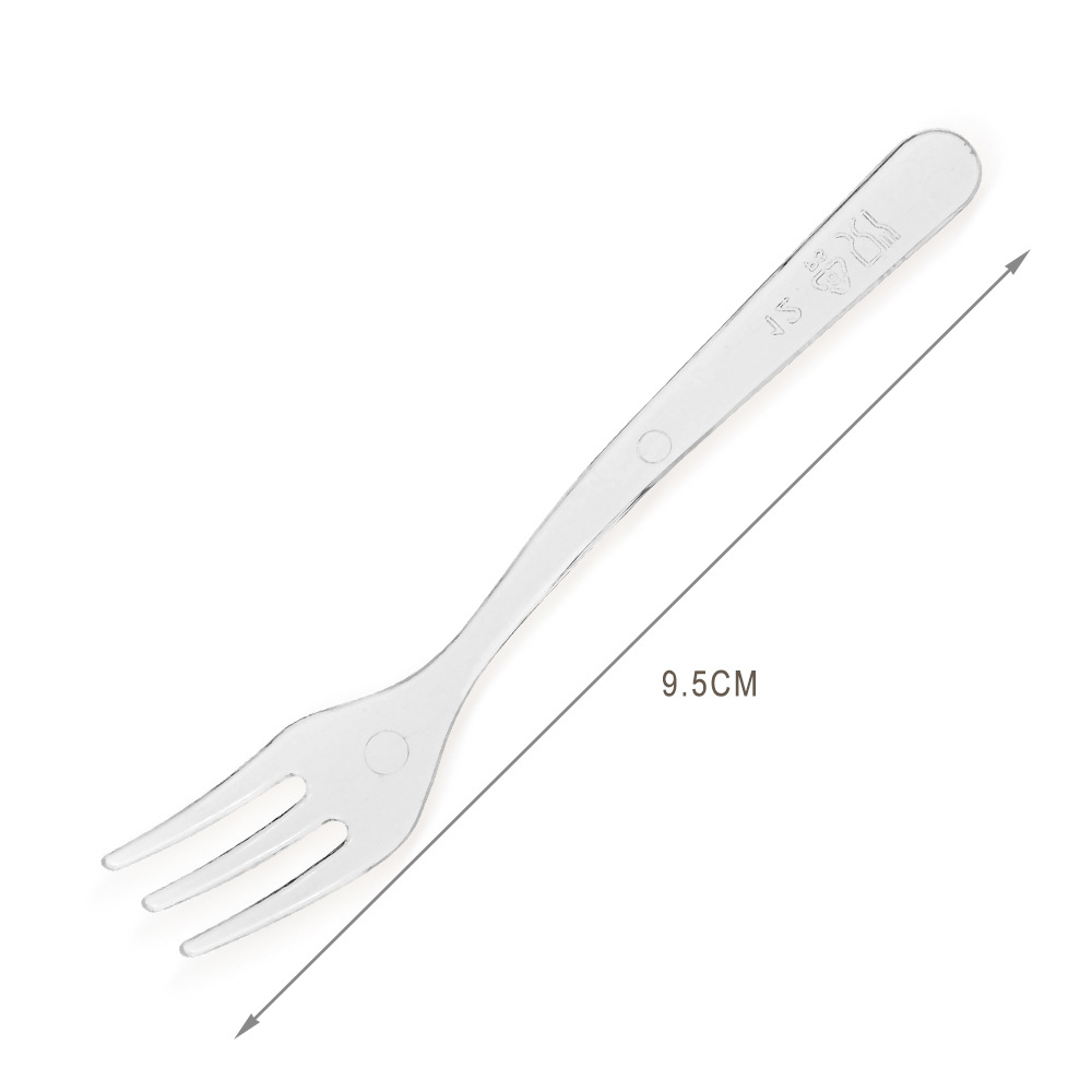 Ps Spoon Disposable Plastic Spoon Mousse Spoon Dessert Spoon Fork Transparent