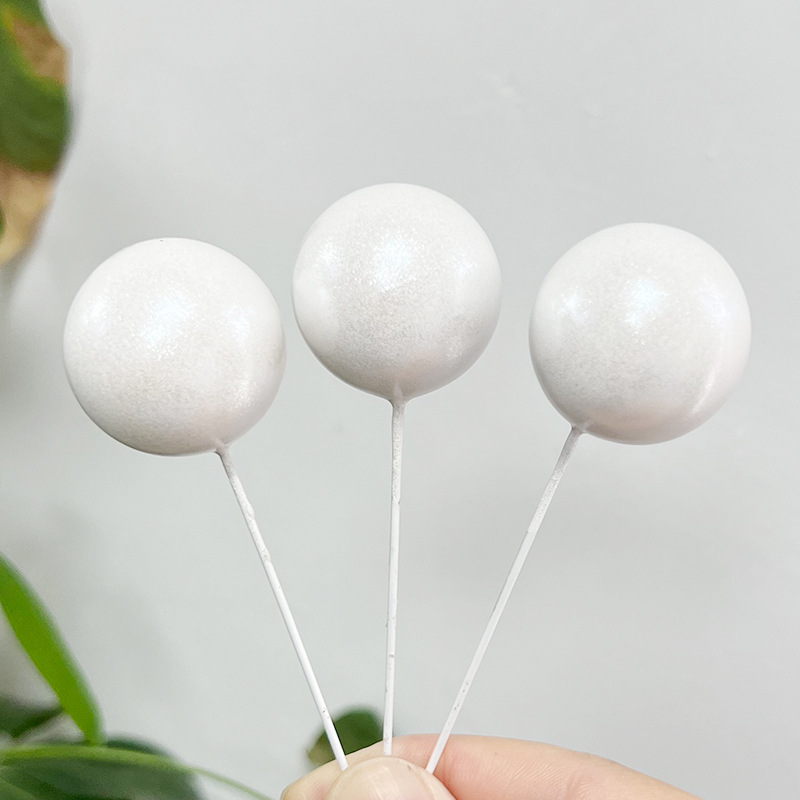 Cake Decorations Golden Ball Golden Ball Birthday Party Dress Up Supplies Pearl Effect Color Ball Card