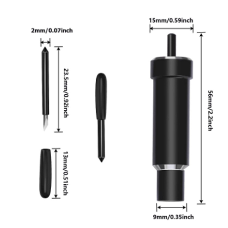 Black Handle Roland Engraving Knife Deep Cutting Blade Expiore Air Carbide Blade