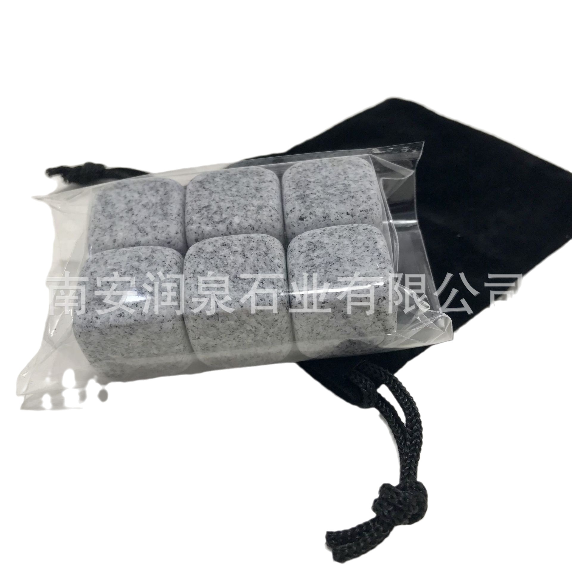 Source Manufacturer Velvet Bag 6-Pack Whiskey Ice Tartar Natural Ice Stone Whisky Stones Can Be Customized Specifications