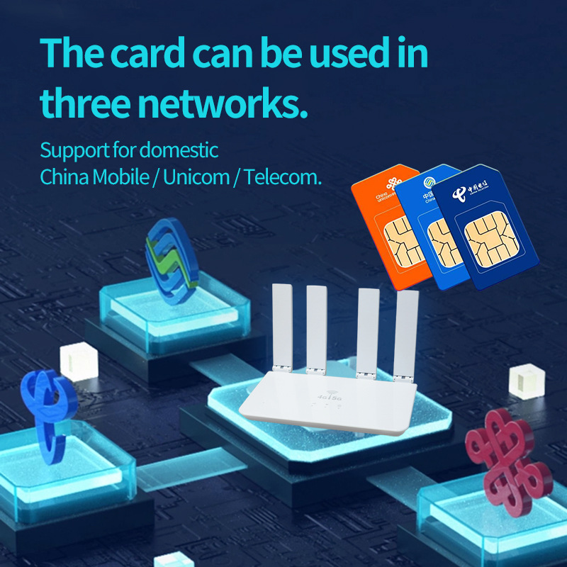 Wireless Router portable mobile WiFi high-speed network 4G all Netcom 5 template version