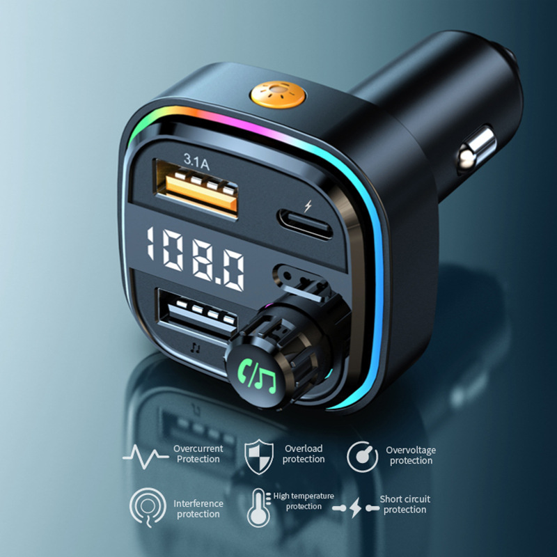 C26 car bluetooth MP3 music player BT5.0 car FM transmitter hands-free call mobile phone music