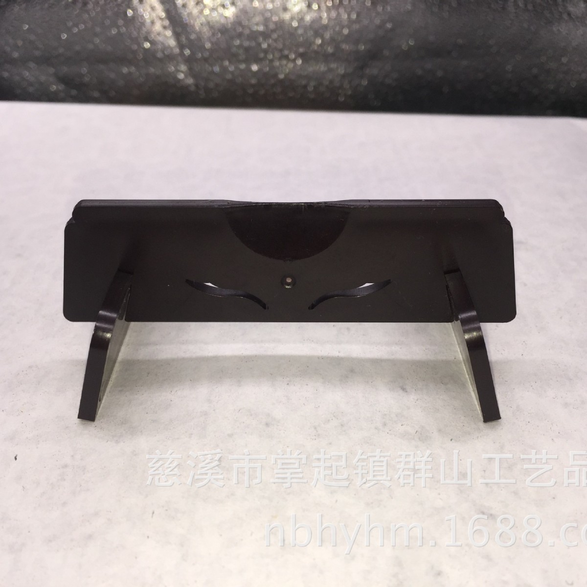 In-Stock Plastic Imitation Mahogany Fan Stand Base Folding Fan Paper Fan Stand Chinese Style Retro Fan Display Stand