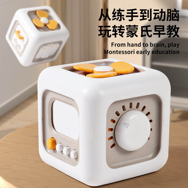 Кросс-бордовый EDUVANKU6 1 Занятие Кубик Гексаэдр Рубика Тренировка пальцев Раннее детское образование Игрушки для малышей Пазл