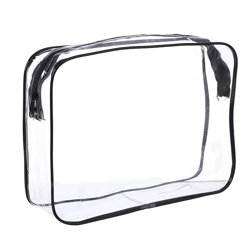 Transparent Cosmetic Bag, Toiletry Bag, Waterproof Black Women's Portable Bath Bag, Bath Bag, Bath Bag, Pvc Storage Bag