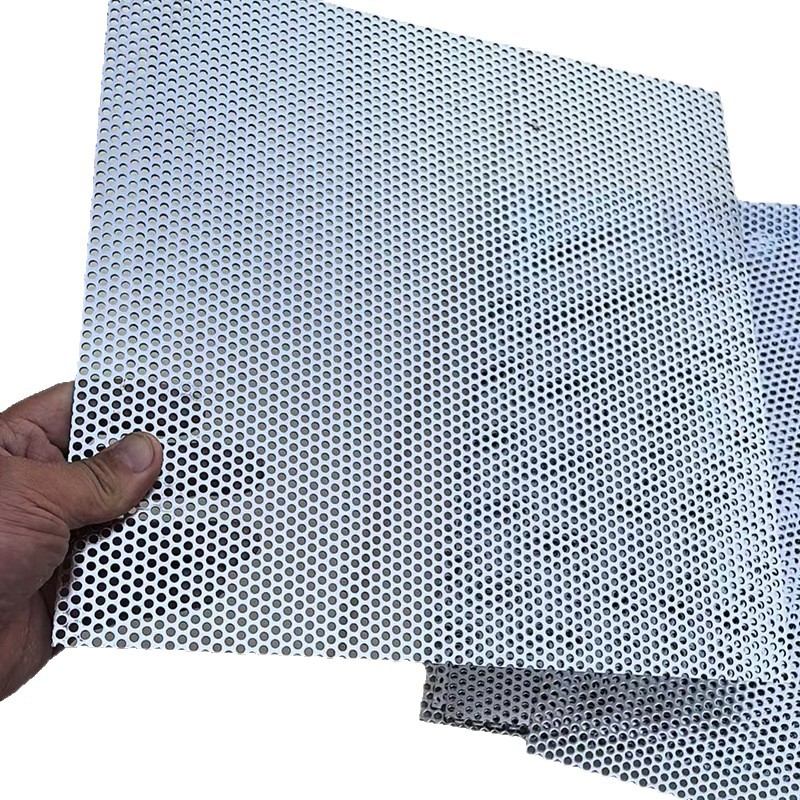 Amazon Cross-Border Supply of Stainless Steel Perforated Mesh Decorative Building Round Hole Perforated Board Perforated Board Filter Mesh Screen