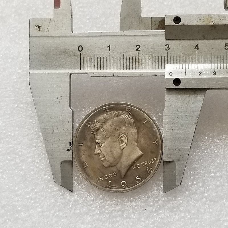 Antique Crafts 1964 United States Kennedy Brass Silver-Plated Material # T2021