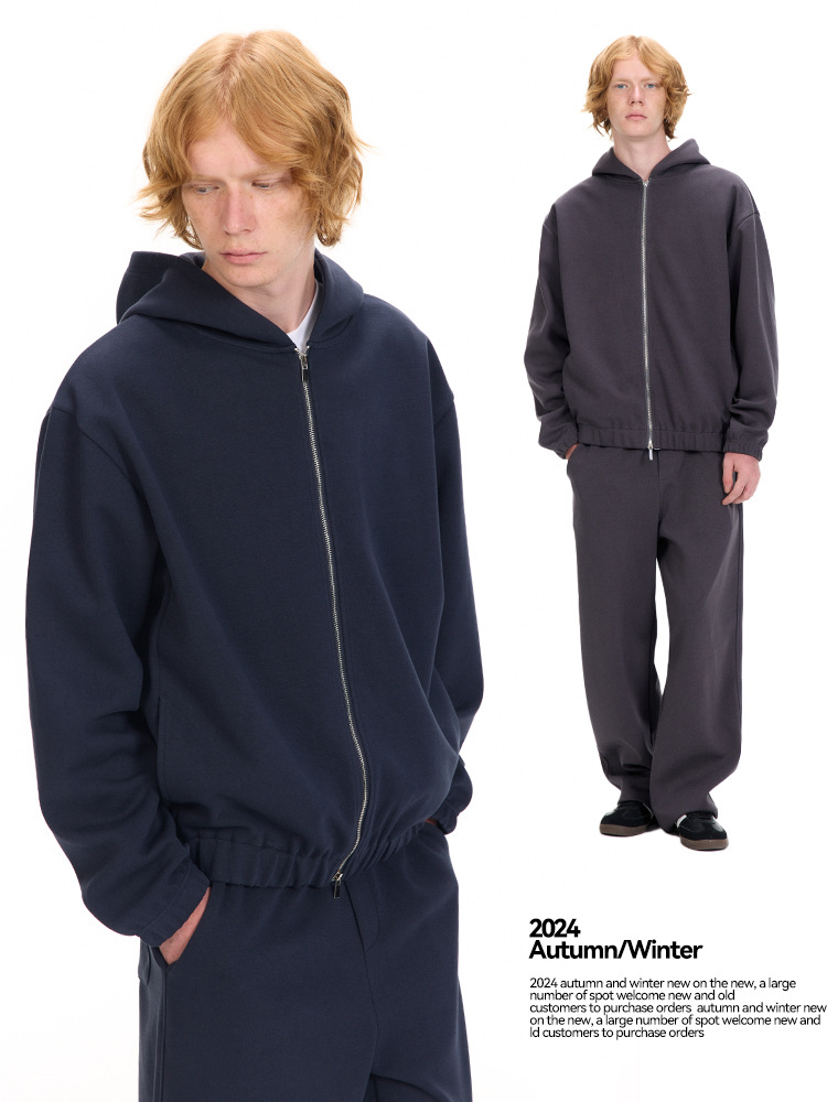 UNF 380G double-sided air layer space cotton profile vests suit autumn and winter zipper vests machete vests for men and women