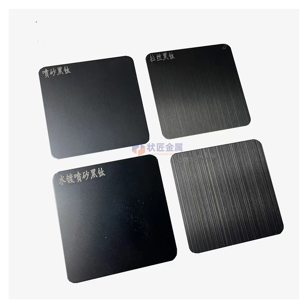 Stainless Steel Mirror Black Brushed Random Pattern Sandblasted Black Titanium Matte Black Titanium Rose Gold Champagne Gold Stainless Steel Plate