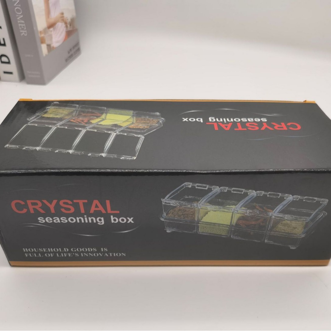 Контейнер для приправ, домашняя кухня, банка для соли, контейнер для хранения, прозрачный контейнер для готовки