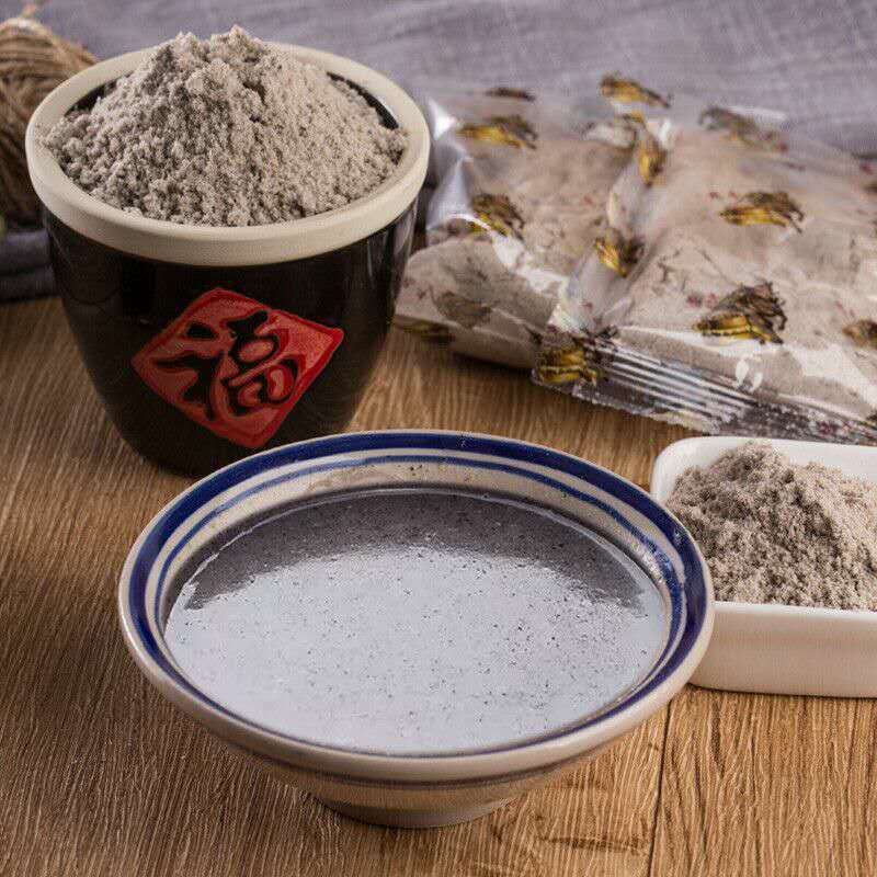 Simple mushroom xylol black sesame paste traditional original coarse grains breakfast instant drink commercial catering soybean milk powder delivery