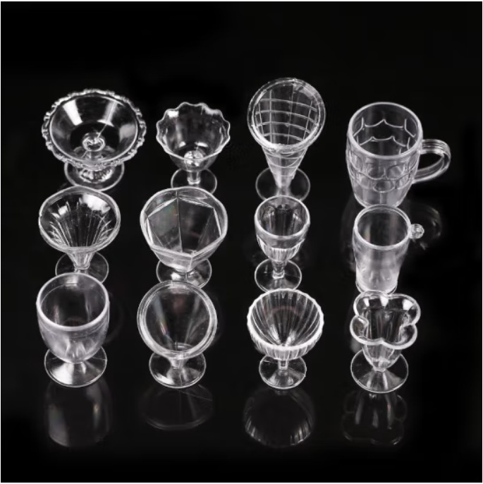 Ice cream cup children's educational handmade diy material cream glue ice cream dessert yogurt simulation Cup