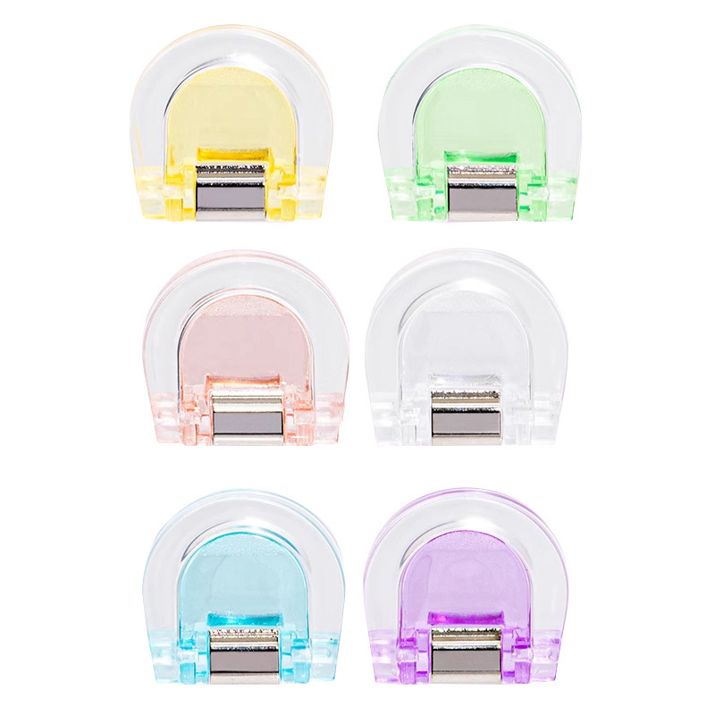Transparent Binder Clips Index Clips File Sorting Bookmarks Traceless Binding Clips Flexible Clips Planner Clips Snack Sealing Clips