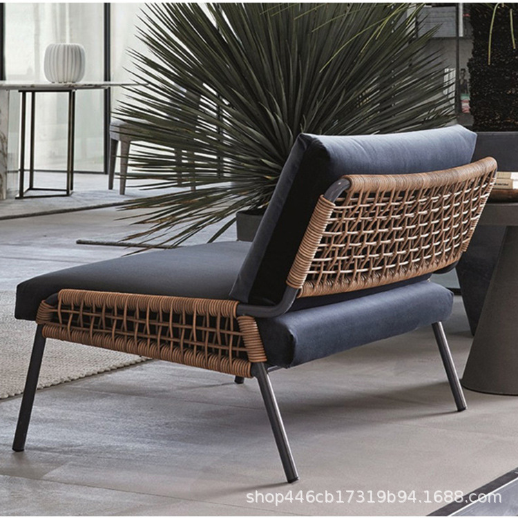 Nordic Outdoor rattan sofa indoor creative furniture garden table and chair coffee table rattan chair Leisure Villa courtyard balcony