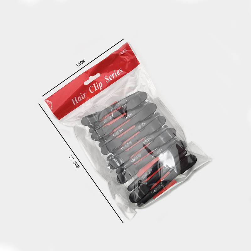 Hairdressing Tony Cover Glossy Duckbill Clip Hair Styling Partition Clip Hair Salon Special Long Mouth Clip One Word Bangs Clip