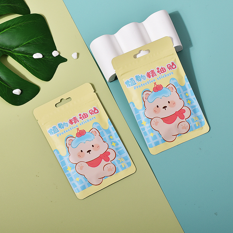 Plant Essential Oil Sticker for Outdoor Children Baby Baby Pregnant Women Anti-ding Sticker Non-woven Cartoon Custom Mosquito Repellent Sticker for in stock
