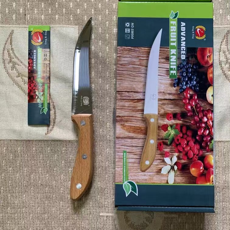 нож с деревянной ручкой Yangjiang Fengzhengfeng 5004 сабля нож из нержавеющей стали Fengzhifeng