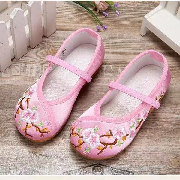 Y Kidsren's Embroidered Shoes Beijing Kidsren's Shoes Ethnic Style Girls Chinese Style Baby Princess Cloth Shoes Women's Shoes Ancient Costume Han