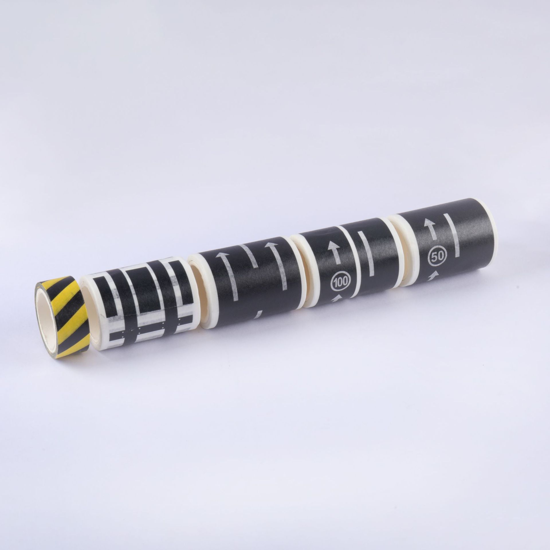 children's cartoon diy road rail transit and paper tape railway highway tape self adhesive train curve sticker