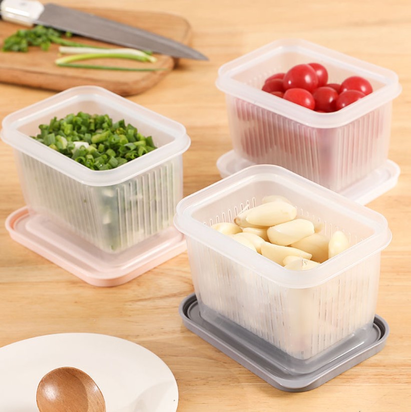 Коробка для хранения замороженных фруктов, зеленого лука, имбиря и чеснока, герметичная, для холодильника, для сохранения свежести
