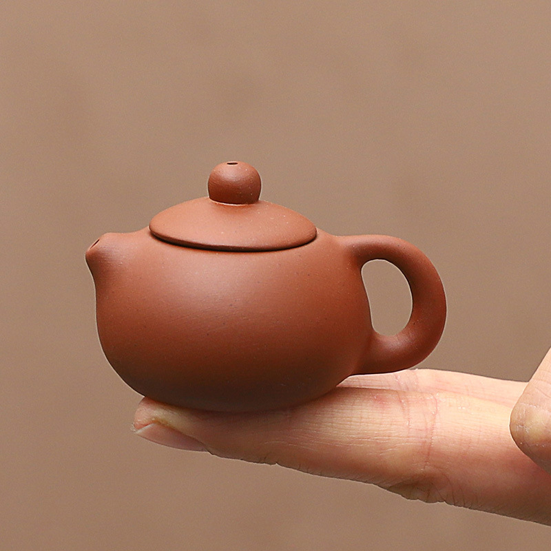 Milk Tea Cup Special Fingertip Pot Tea Pet Ornaments Mud Mini Purple Sand Small Teapot Spray Smoke Xishi Pot Manufacturers Handle Pot