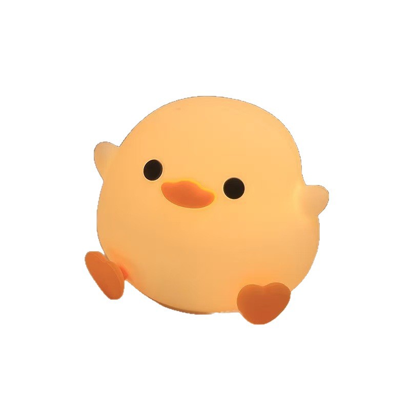 Cross-Border Silicone Decompression Sensor Night Light Bedside Desktop Atmosphere Light Ornaments Doudou Duck Pat Lamp Creative Gift