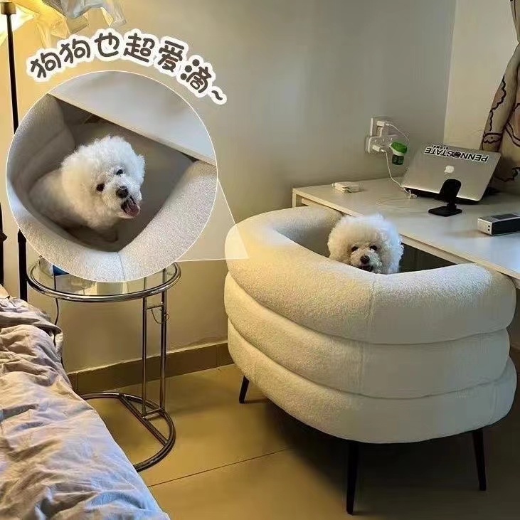 Internet Celebrity Single Person Sofa Lamb Velvet Lazy Sofa Chair Living Room Bedroom Cloakroom Casual Makeup Chair Dressing Table Chair