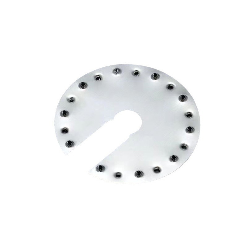 Photovoltaic Conductive Sheet Puncture Gasket Stainless Steel Lightning Protection Accessories Bottom Plate Base Lightning Protection Sheet Solar Grounding Pressure Sheet