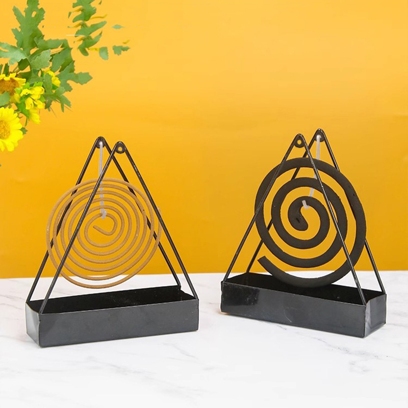 Mosquito Coil Holder for Home Use, Creative Sandalwood Holder, Incense Holder, Mosquito Coil Tray, Mosquito Coil Burner, Incense Burner, Triangular Mosquito Coil Holder