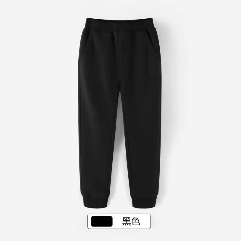 Hebei guangban Chinese cotton composite 320g children's casual ankle-tied pants sports pants children's sweatpants men and women