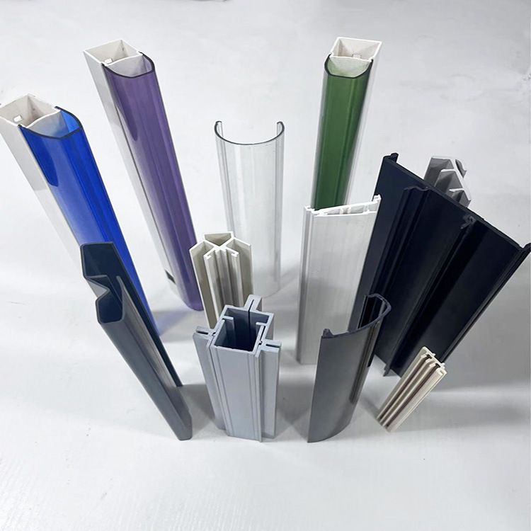 Customized Plastic Profile Extrusion Processing Pvc Card Strip U-Shaped Groove Edge Strip Abs Acrylic Transparent Frosted Product