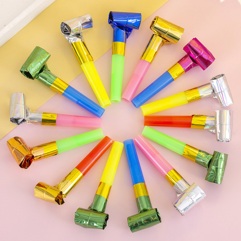 Creative children's prizes cute dragon whistle telescopic whistle blowing roll baby birthday party fun Horn