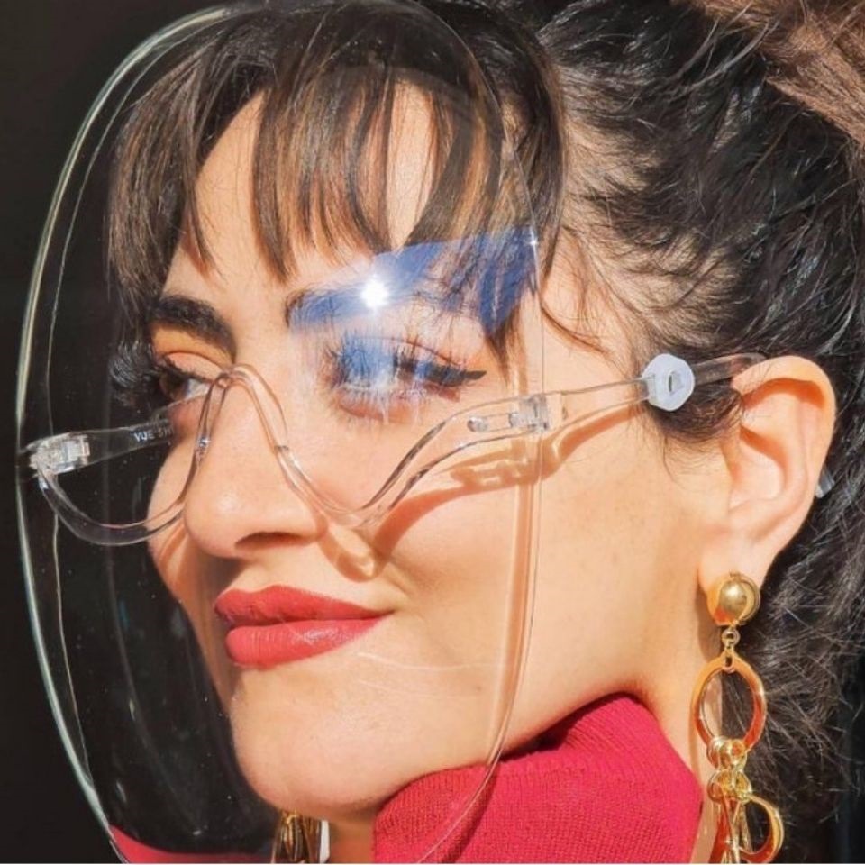 Cooking Oil Splash Mask Women's Face Protection Face Anti-Oil Fume Kitchen Cooking Face Anti-Droplet Saliva Mask